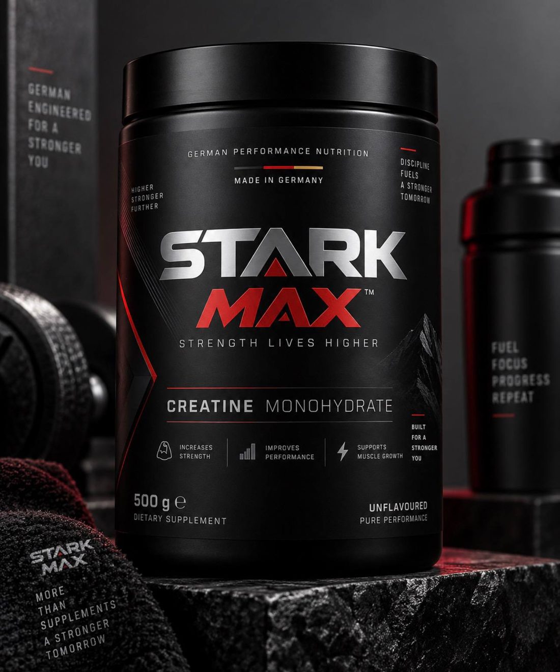 STARK MAX Creatine Monohydrate, 500 g tub